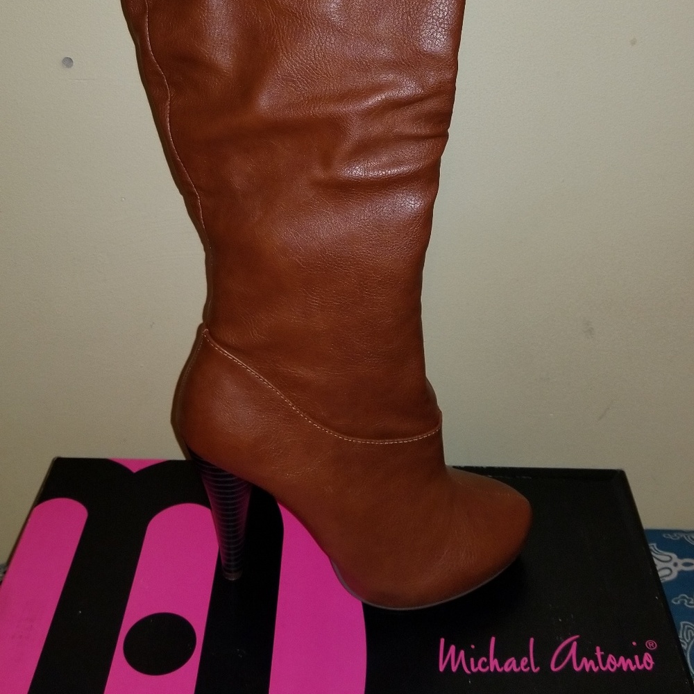Michael Antonio OTK Boots Cognac/Brown size 8